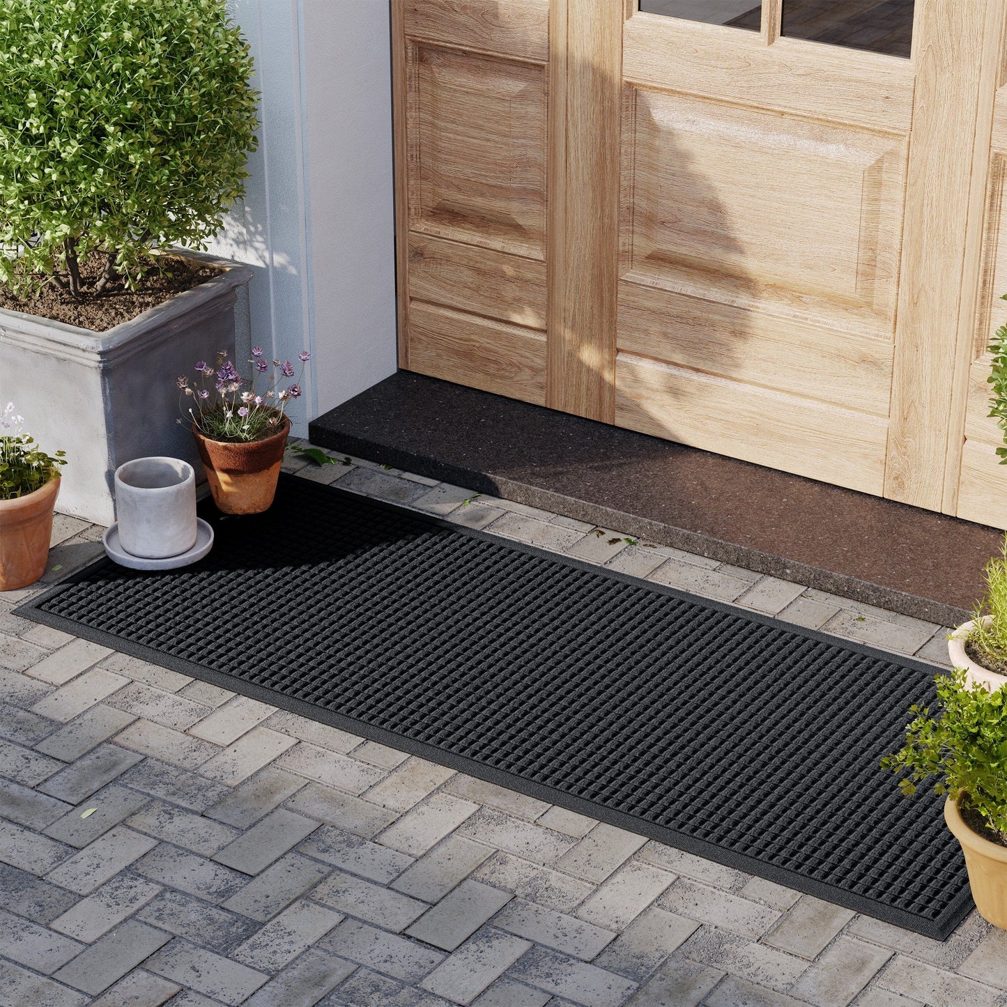 WaterHog Squares Indoor Outdoor Door Mat