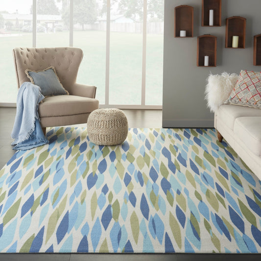 Waverly Sun N' Shade Modern Abstract Indoor Outdoor Area Rug