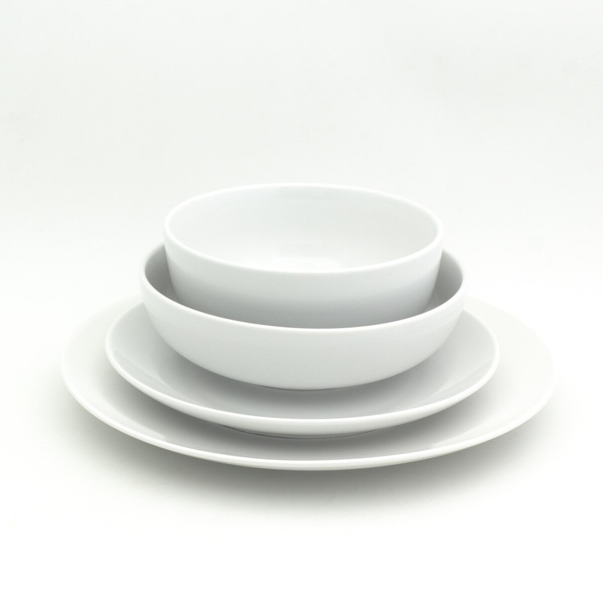 Euro Ceramica 16 Piece / 32 Piece White Essential Porcelain Dinnerware Set