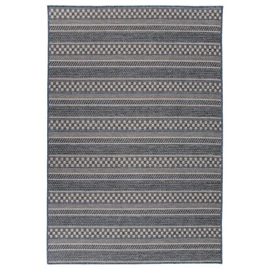 World Rug Gallery Bohemian Geometric Stripe Indoor/Outdoor Area Rug
