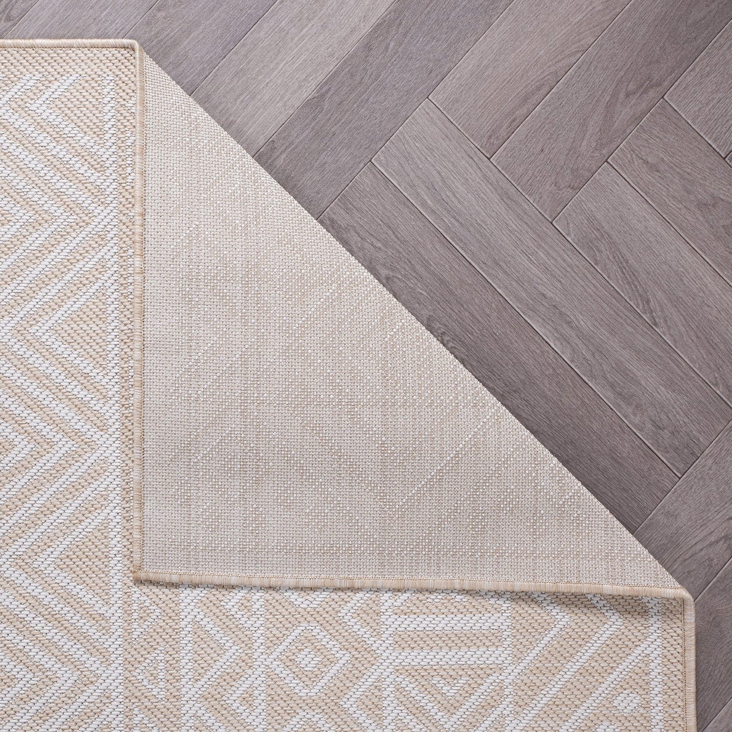 World Rug Gallery Distressed Geometric Bohemian Textured Flat Weave Indoor/Outdoor Area Rug