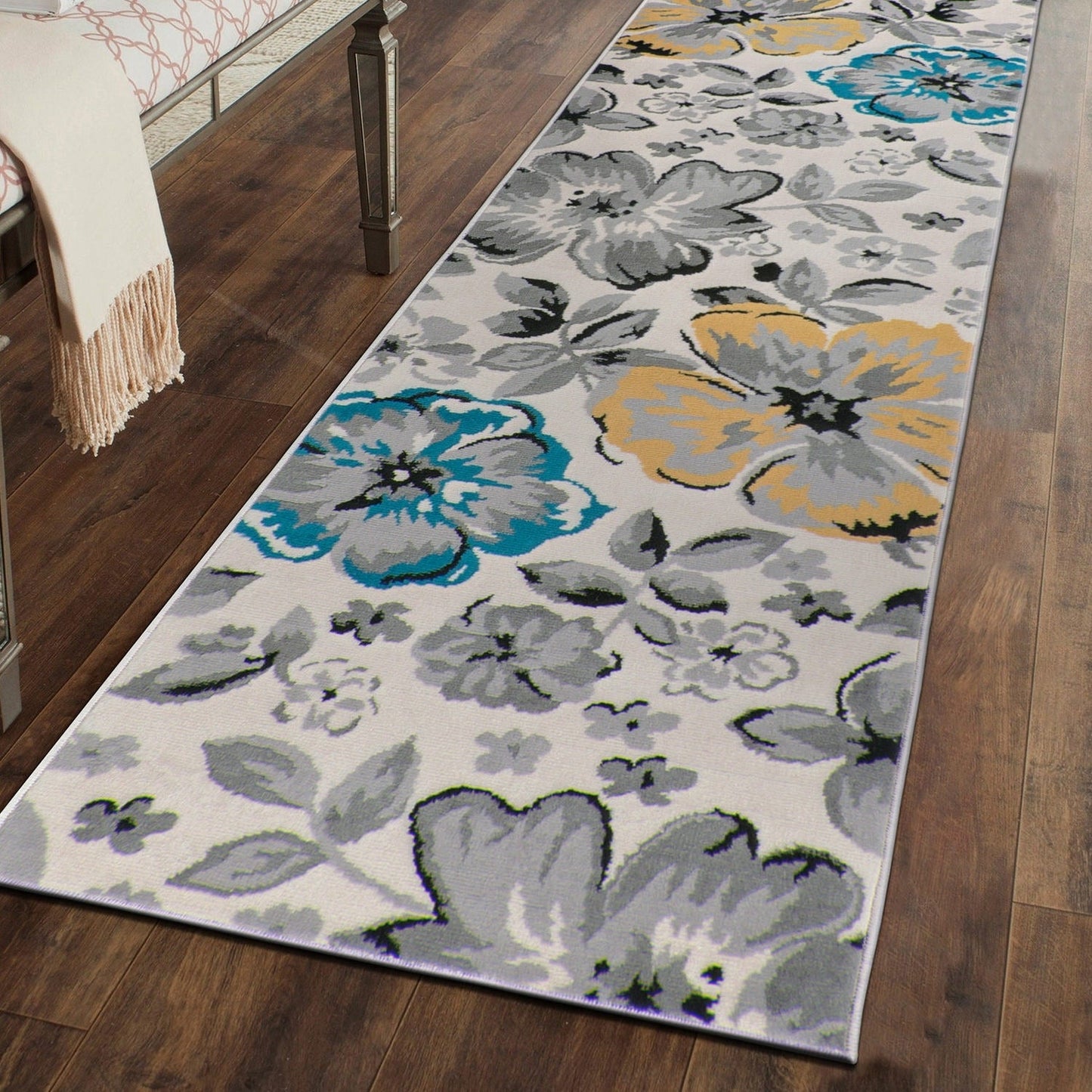 World Rug Gallery Modern Floral Design Area Rug