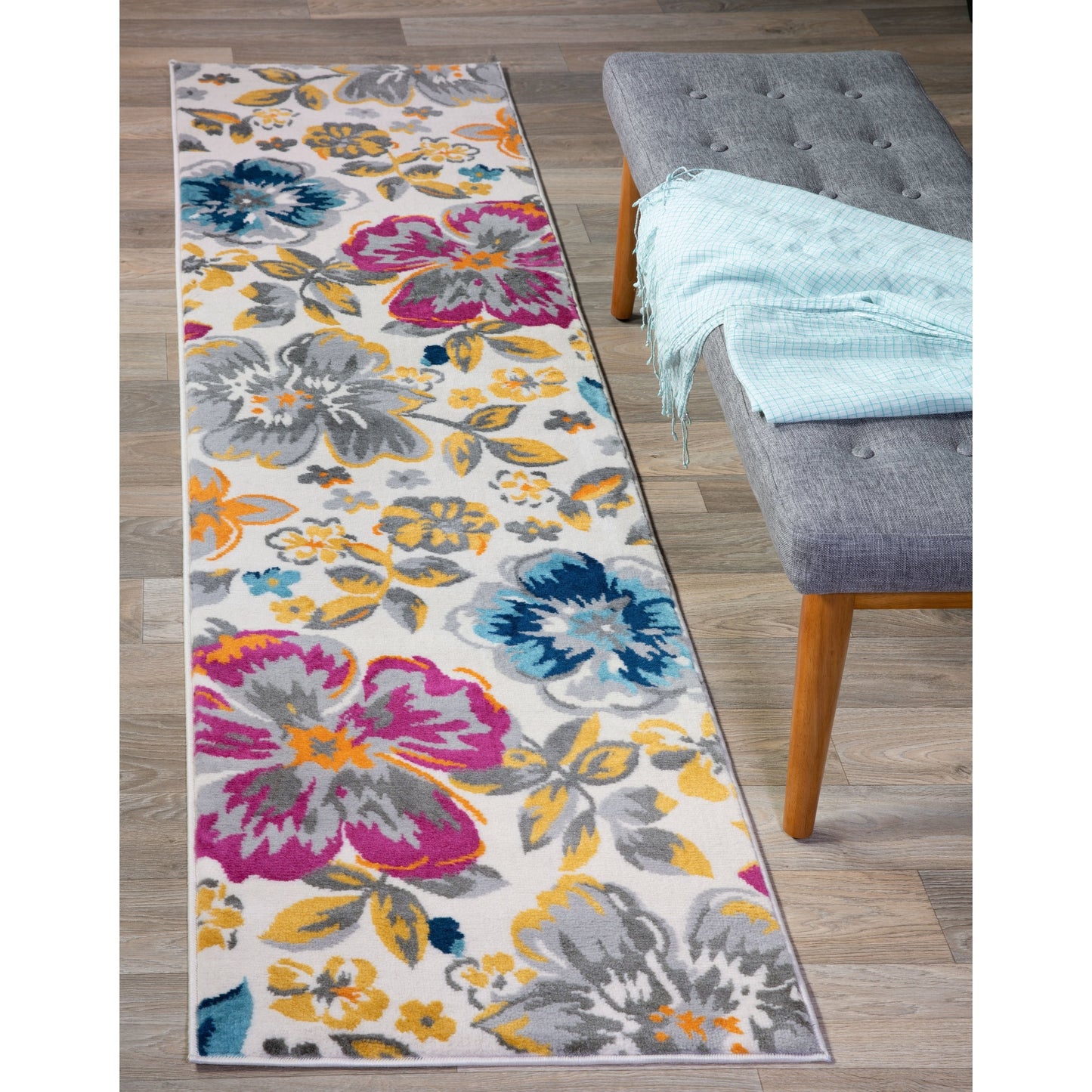 World Rug Gallery Modern Floral Design Area Rug