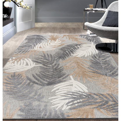 World Rug Gallery Tropical Floral Modern Indoor/Outdoor Area Rug