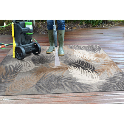 World Rug Gallery Tropical Floral Modern Indoor/Outdoor Area Rug