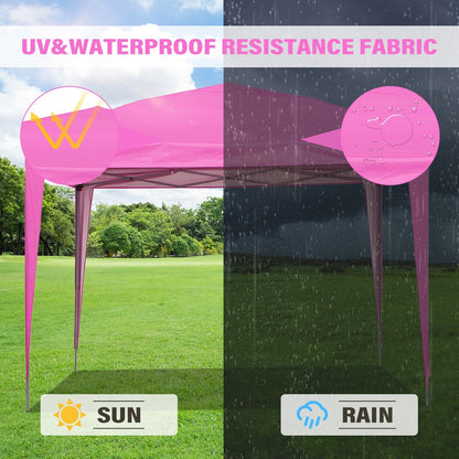 Zenova 10' x 10' Outdoor Pop Up Canopy Tent Patio Gazebo Party Wedding Tent